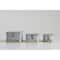 Hello Honey® Galvanized Metal Boxes with Lids & Brass Accents Set, 3ct.
